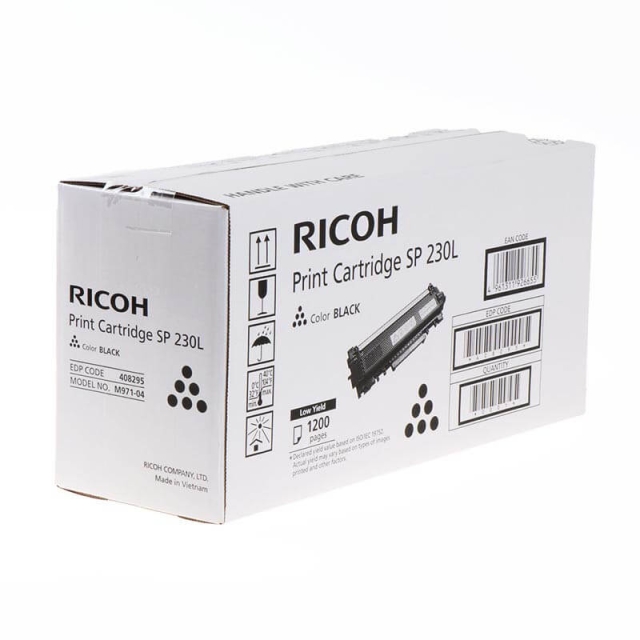 Ricoh Toner 408295 SP 230L Sort