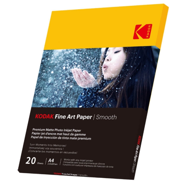 Kodak 21x29,7cm Smooth Mat Fotopapir 230g/m² 20 Ark