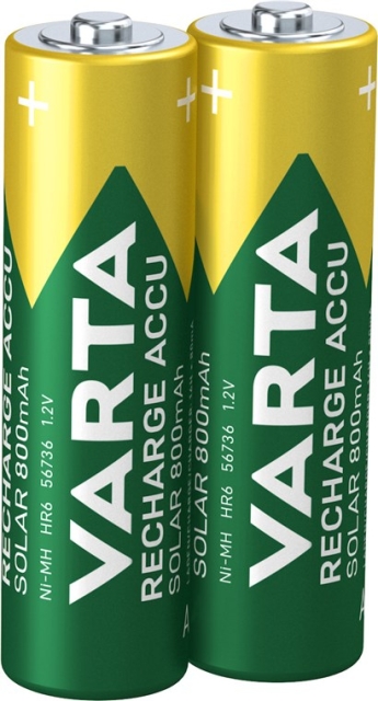 Varta AA (Mignon)/HR6 (56736) genopladeligt batteri - 800 mAh, 2 stk. blister Nikkel-metalhydrid batteri (NiMH), 1,2 V