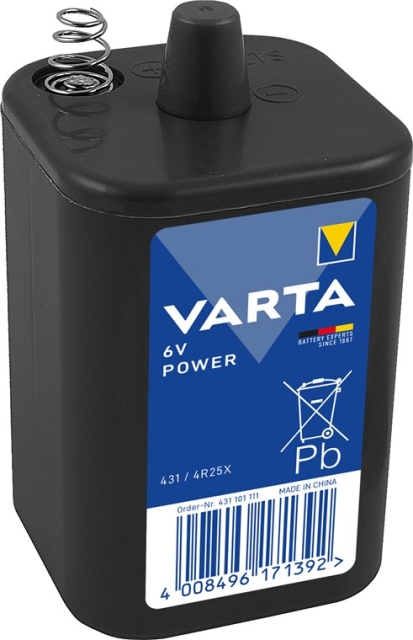 Varta 4R25X (431) batteri, 1 stk. folie Zinkchlorid batteri, 6 V