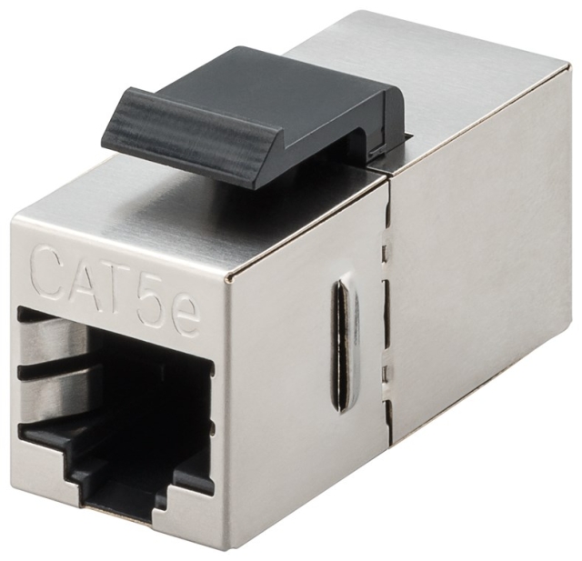 Goobay Keystone modul RJ45-kobling/forbindelse CAT 5e, STP 15,95 mm bred, 2x RJ45-hunstik (8P8C)