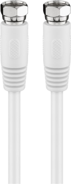 Goobay SAT-antennekabel (80 dB), dobbelt afskærmet F-stik > F-stik (fuldt afskærmet), 7.5 m
