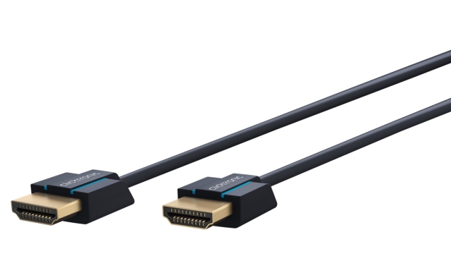 ClickTronic Ultra-Slim Højhastigheds HDMI™-kabel med Ethernet Premium-kabel | 1x HDMI™-stik  1x HDMI™-stik | 2,0 m | UHD 4K @ 60 Hz