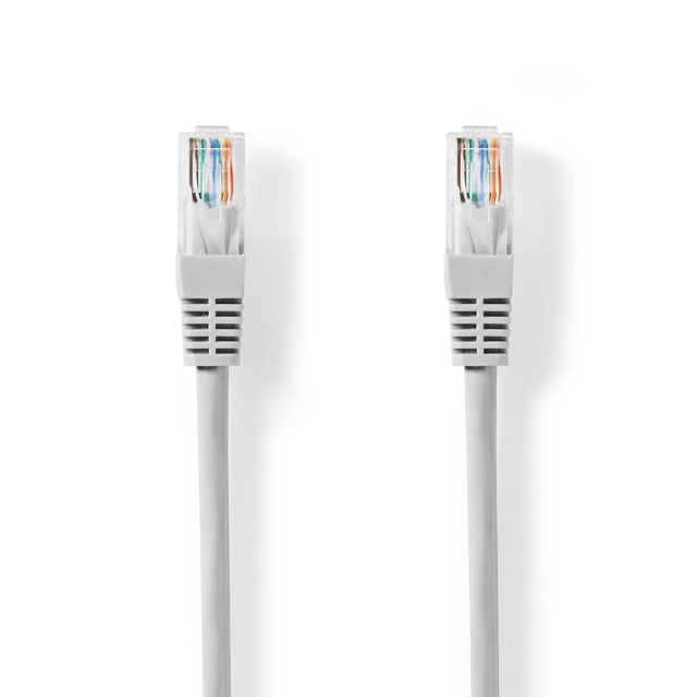 Nedis CAT5e netværkskabel | U/UTP | RJ45 Han | RJ45 Han | 15.0 m | Runde | PVC | Grå | Label