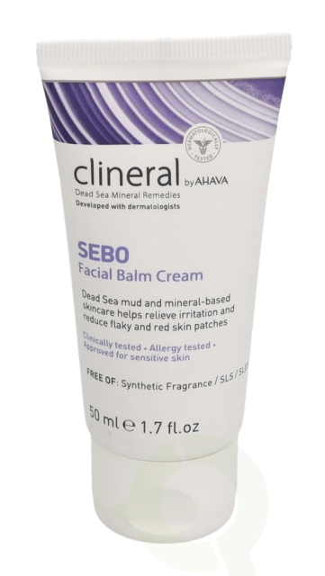 Ahava Clineral SEBO Facial Balm Cream 50 ml Approved Sor Sensitive Skin