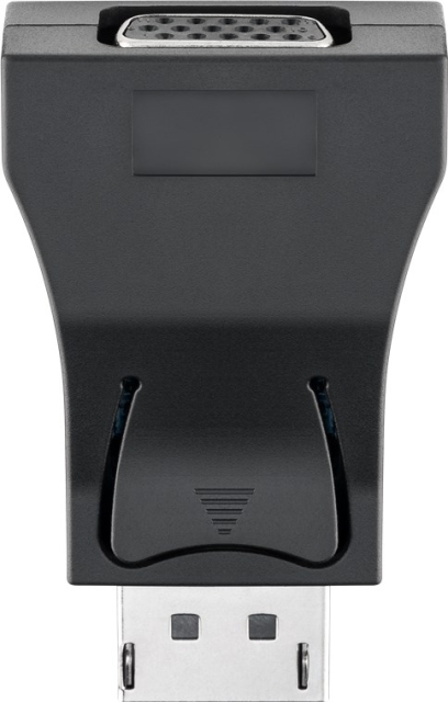 Goobay DisplayPort™-/VGA-adapter 1.1, Guldpläterad Displayport™ plugg > VGA-uttag (15-pin)