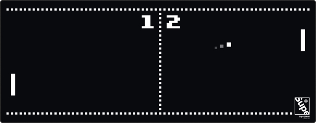 Supe Deskmat Pong musmatta, 92 x 36 cm