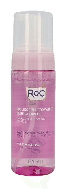 ROC Energising Cleansing Mousse 150 ml Cleanses - Invigorates Skin , All Skin Types