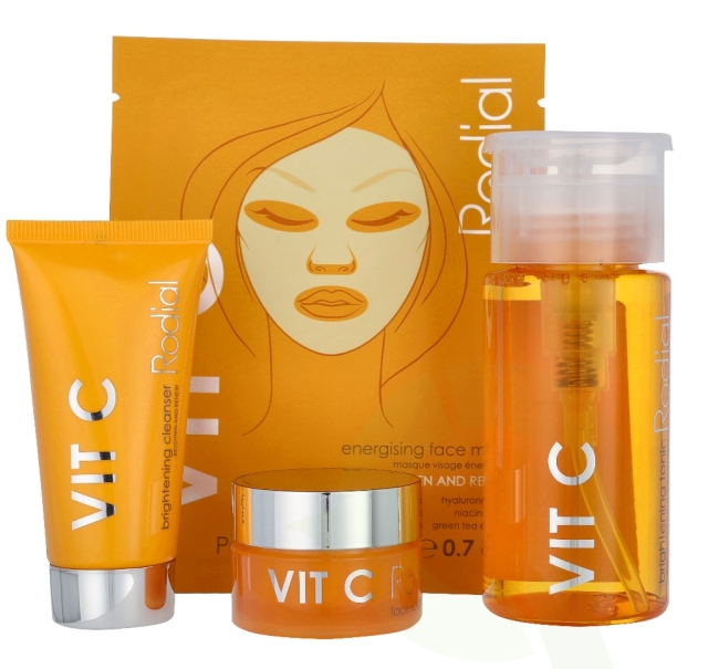 Rodial Vit C Little Luxuries Set 155 ml Brightening Cleanser 20ml/Face SoufflE 15ml/Brightening Tonic 100ml/Energising Face Mask 20ml