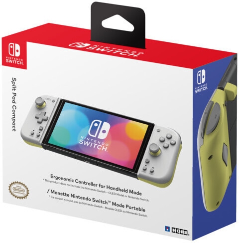 Hori Split Pad Compact -spelkontroll, grå, Switch / Switch OLED