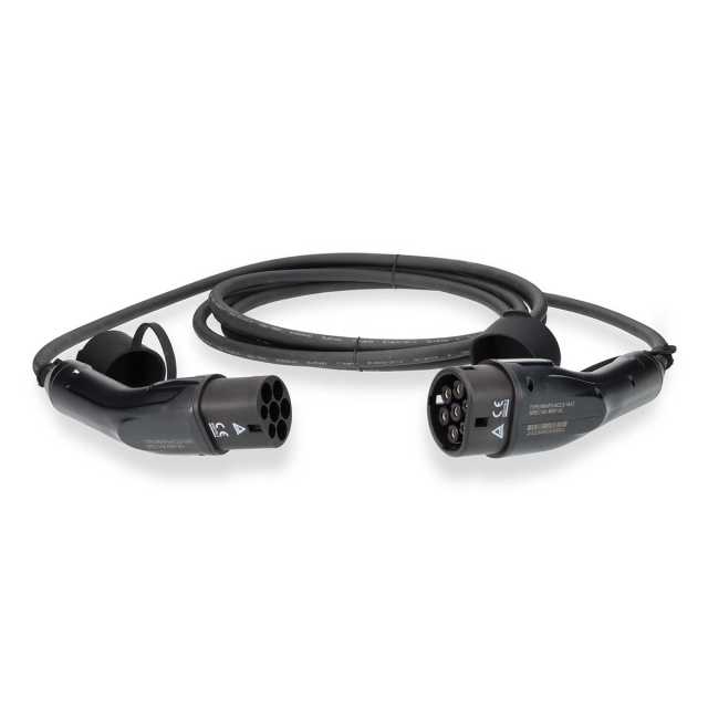 Nedis Kabel til elbil | Cable Type 2 | 16 A | 11000 W | 3-faser | 5.00 m | Sort | Gaveæske