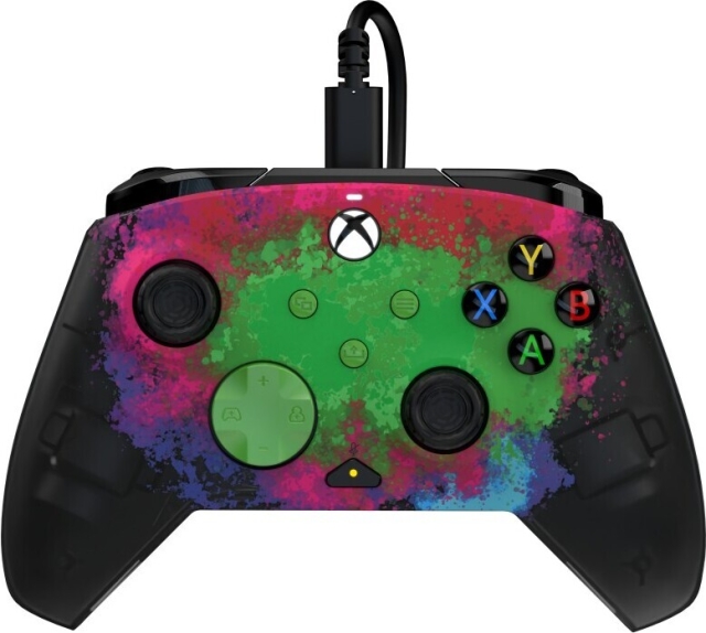 PDP Gaming Rematch Wired Controller - Space Dust (Glow In Dark) - trådbunden spelkontroll, Xbox