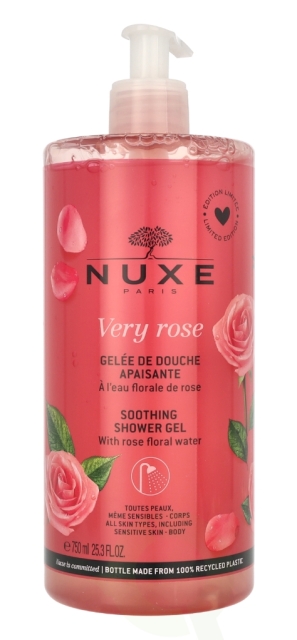 Nuxe Very Rose Soothing Shower Gel 750 ml