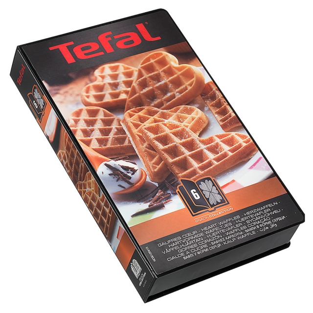 Tefal Snack Collection bakplåtar: 6 Hjärtvåfflor