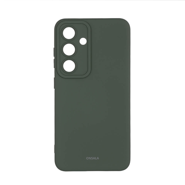 Onsala Mobilcover Silikone Olive Green - Samsung S24 5G