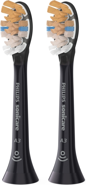 Philips A3 Premium All-in-One - Brush head, black, 2 pcs