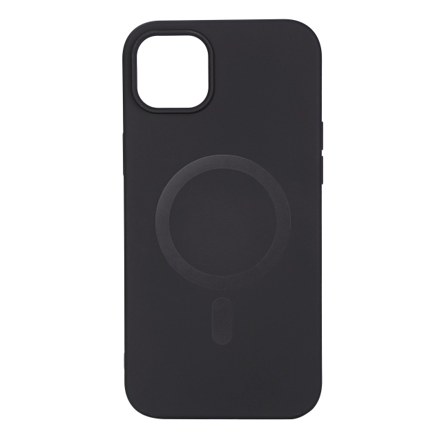 Essentials iPhone 14 Plus Silicone Mag back cover, Black