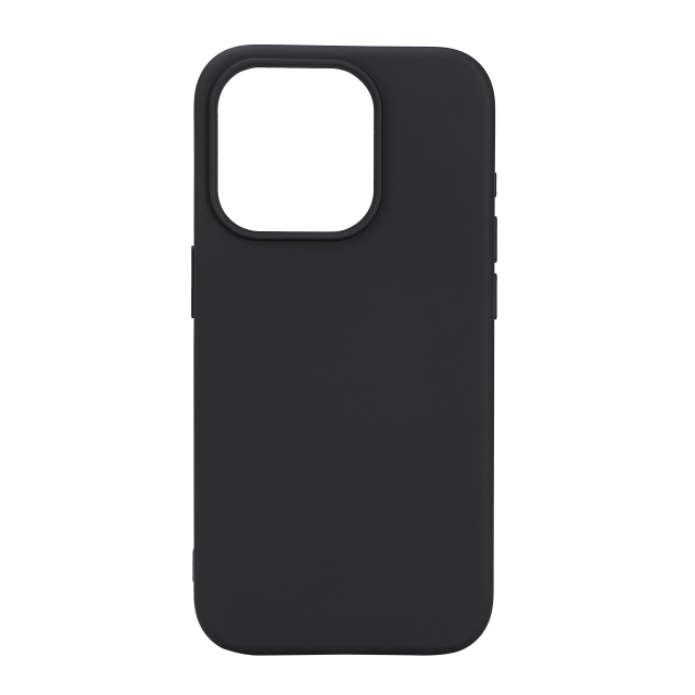 Essentials iPhone 15 Pro silicone back cover, black