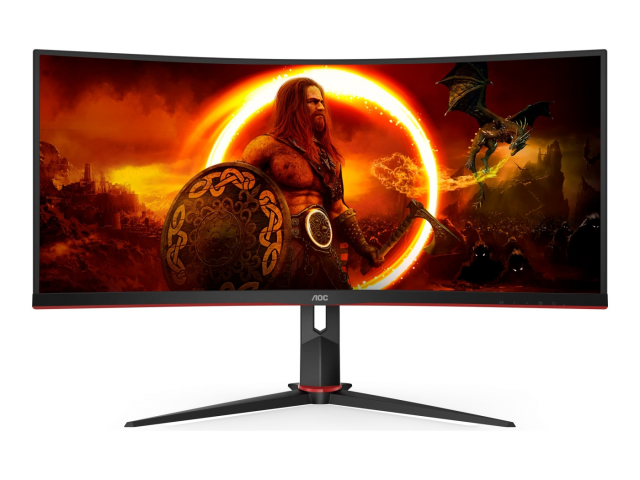 AOC Gaming CU34G2XP/BK 34 3440 x 1440 (UltraWide) HDMI DisplayPort 180Hz
