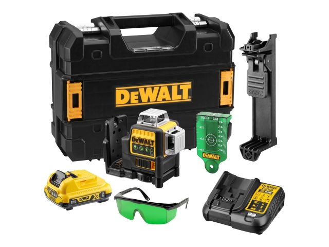 DeWALT DCE089D1G-QW Krydslinjelaservaterpas