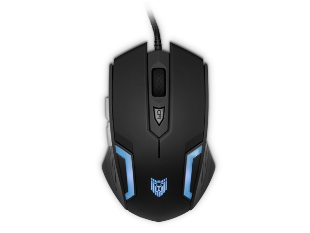 Liocat MX 357C - gamingmus med LED-belysning, sort