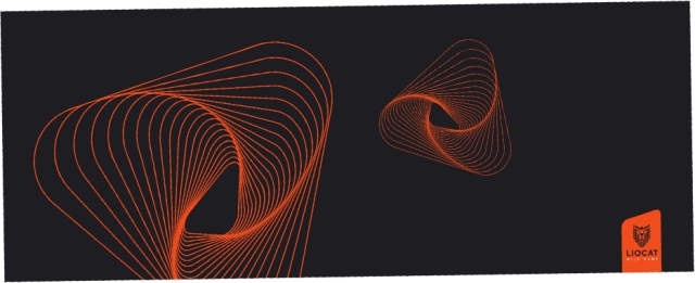 Liocat PD 683 - Gaming musemåtte XXL, sort
