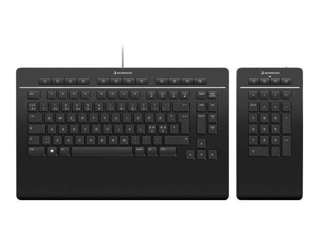 3Dconnexion Pro Numpad Tastatur og numerisk tastatur-sæt Kabling Nordisk