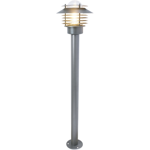Llitt Stig Bollard Pollare 100cm E27-sockel IP44 Antracit