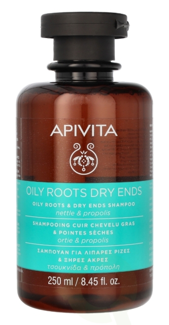 Apivita Oily Roots & Dry Ends Shampoo 250 ml Nettle & Propolis