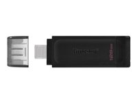 Kingston DataTraveler 70 128GB USB-C 3.2 Gen 1 Sort