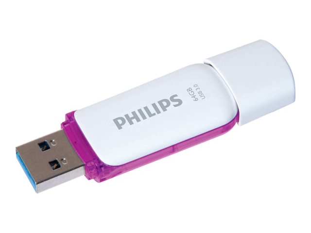 Philips FM64FD75B Snow edition 3.0 64GB USB 3.0 Lilla Hvid