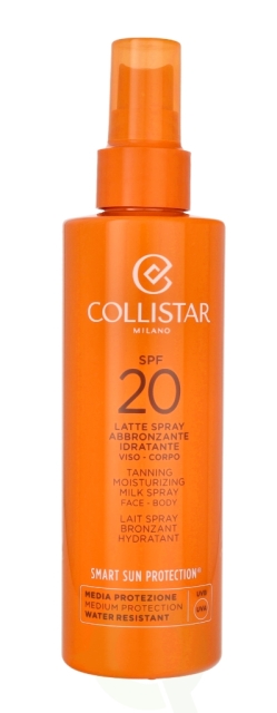 Collistar Tanning Moisturizing Milk Spray Face-Body SPF20 200 ml