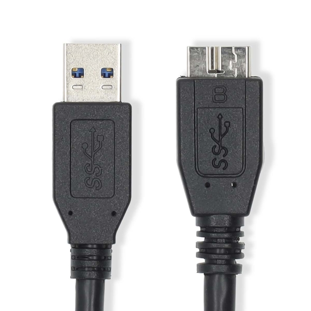 Nedis USB-kabel | USB 3.2 Gen 1 | USB-A Han | USB Micro-B han | 5 Gbps | Nikkelplateret | 2.00 m | Runde | PVC | Sort | Label