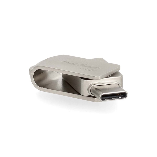 Nedis Flash Drev | 64 GB | USB-A / USB-C™ | Læs hastighed: 90 MB/s | Skrivehastighed: 20 MB/s
