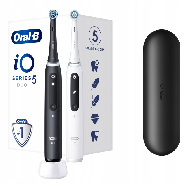 Oral B iO Series 5 Duo Pack Sort+Hvid elektrisk tandbørste