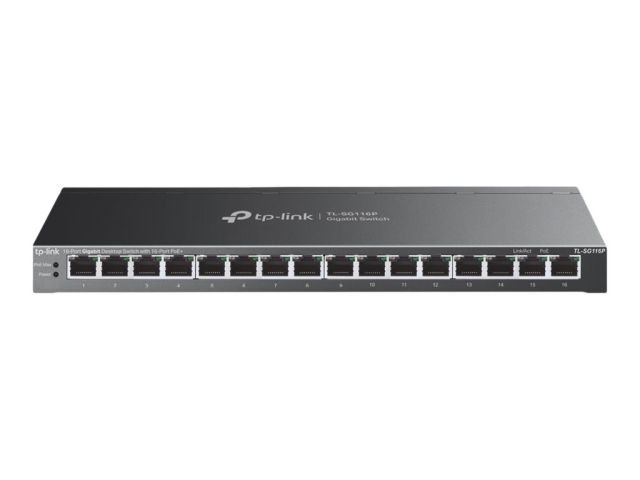 TP-Link TL-SG116P V1 Switch 16-porte Gigabit  PoE+