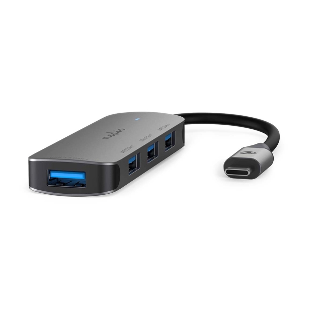 Nedis USB-hub | 1x USB-C™ | 4x USB A Female | 4-Port port(s) | USB 3.2 Gen 1 | USB Drevet | 5 Gbps