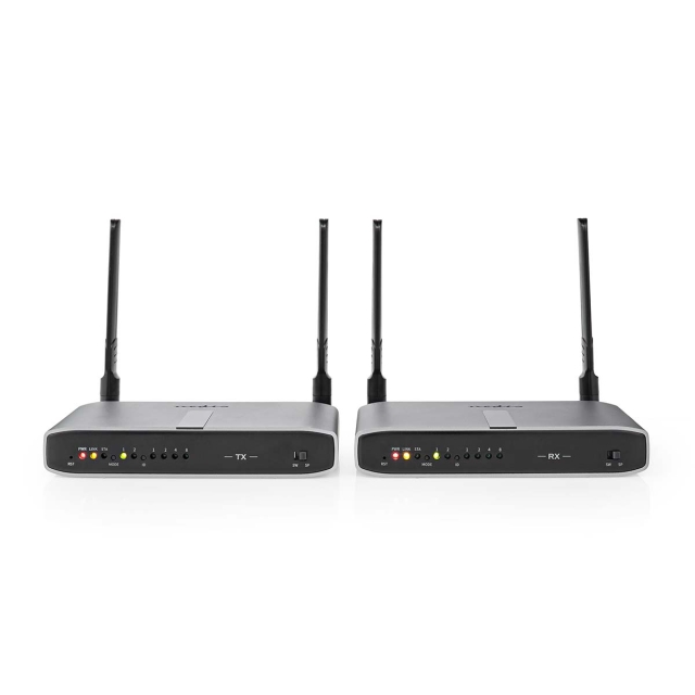 Nedis Trådløs HDMI ™ Transmitter | Wi-Fi | 5.15 - 5.85 MHz | 100.0 m (synsfelt) | Maksimal opløsning: Full HD 1080p | 6.75 Gbps | IR Retur-funktion | ABS | Antracit