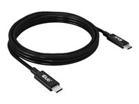 Club 3D USB4 Gen3x2 USB Type-C kabel 2m Sort