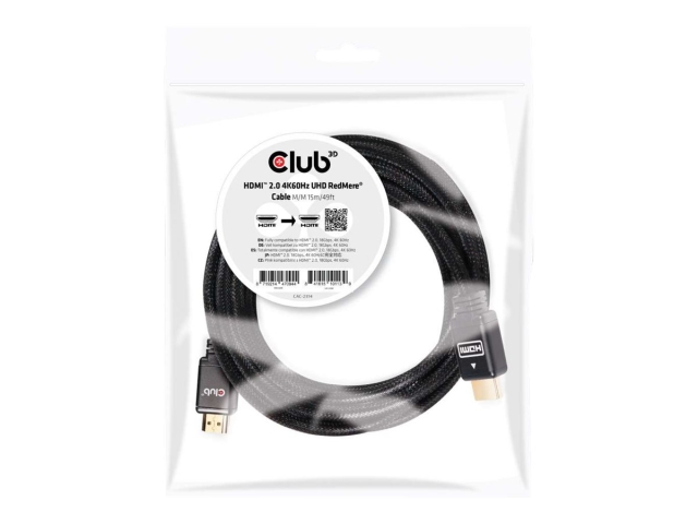 Club 3D HDMI 2.0 RedMere 4K60Hz UHD 15m