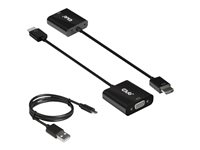 Club 3D Videointerfaceomformer HDMI / VGA Sort