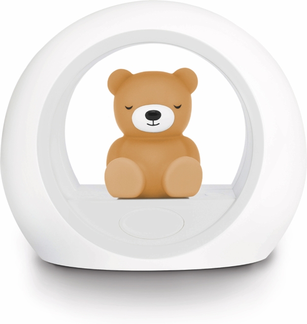 Zazu Billy måne-natlys, bjørn, grå