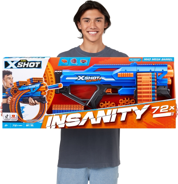 X-Shot Insanity-Mad Mega Barrel - skumgummipistol
