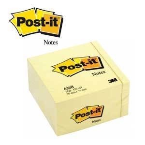 3M Post-it 636B seddelterning, 76 x 76 mm, gul