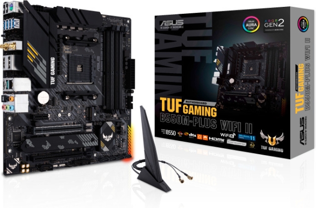 ASUS TUF GAMING B550M-PLUS WIFI II AM4 mikro-ATX-bundkort