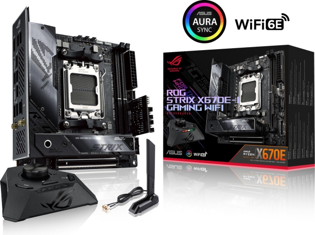 ASUS ROG STRIX X670E-I GAMING WIFI mITX-bundkort