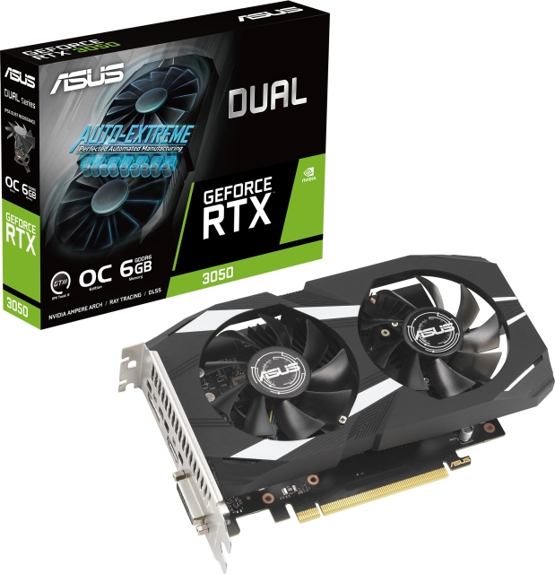 ASUS DUAL GeForce RTX 3050 OC 6GB grafikkort