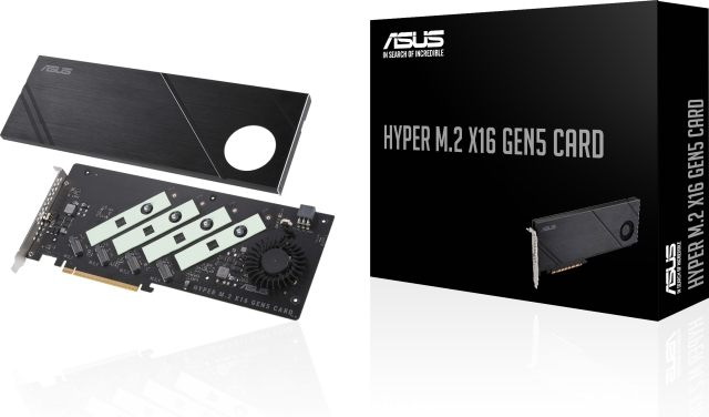 ASUS Hyper M.2 x16 Gen5-kortadaptere