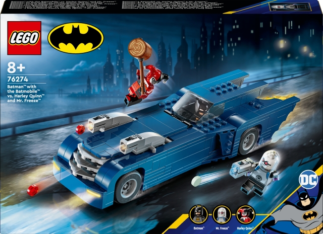 LEGO Super Heroes DC 76274 - Batman™ og batmobilen™ mod Harley Quinn™ og den hårde hund