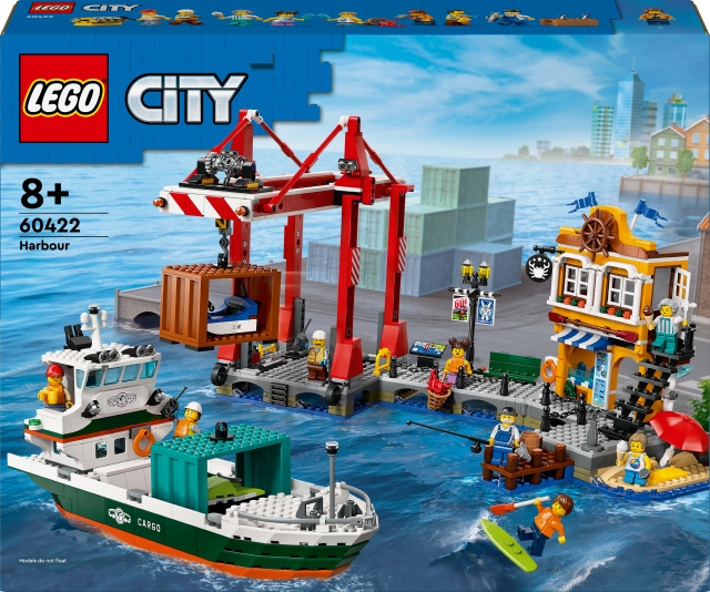 LEGO My City 60422 - Havneby og fragtskib
